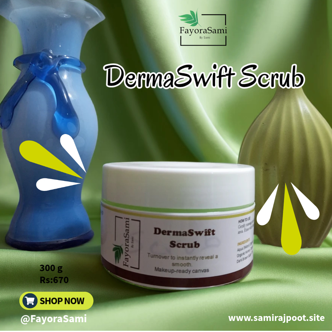 DermaSwift Scrub by FayoraSami – Gentle Exfoliating Face & Body Scrub